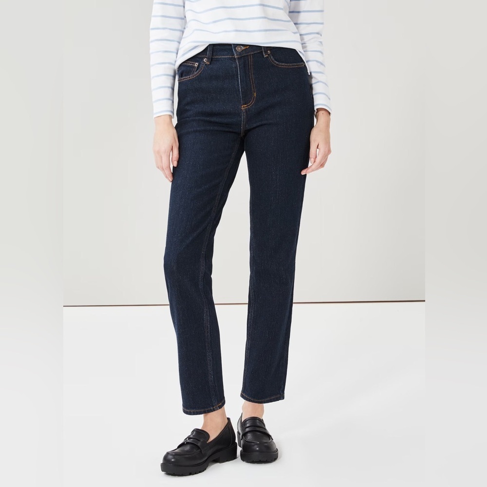 Joe Fresh Women's Dark Blue Straight Leg Jeans